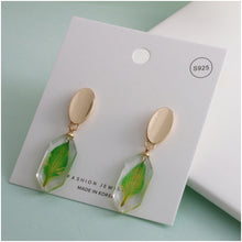 Load image into Gallery viewer, 韩国东大门新款几何耳环S925银针气质耳钉ins简约百搭网红耳饰女